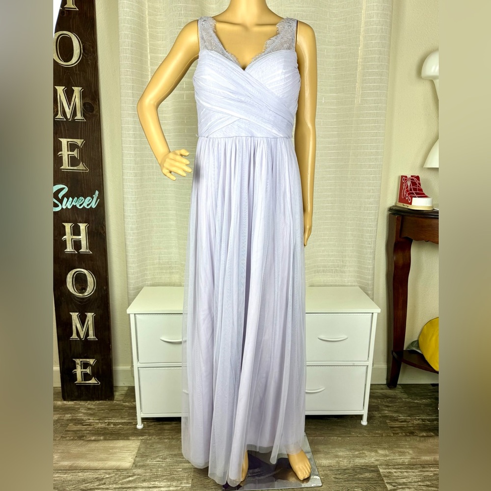 Anthropologie BHLDN Hithterto FLEUR Light Purple Maxi Dress, Size 6